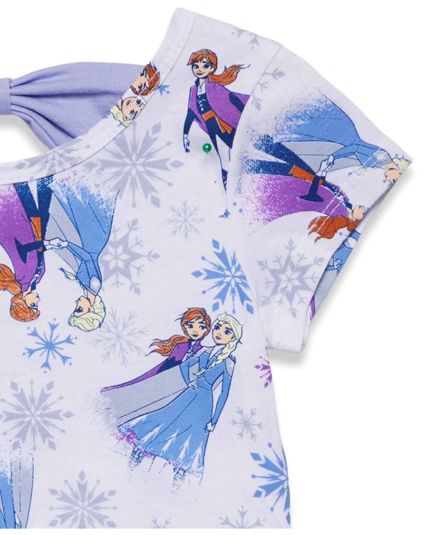 Платье Frozen Disney Elsa Princess Anna Olaf Christmas Skater Dress to для девочек, цвет: Белый / Фиолетовый — фото 2