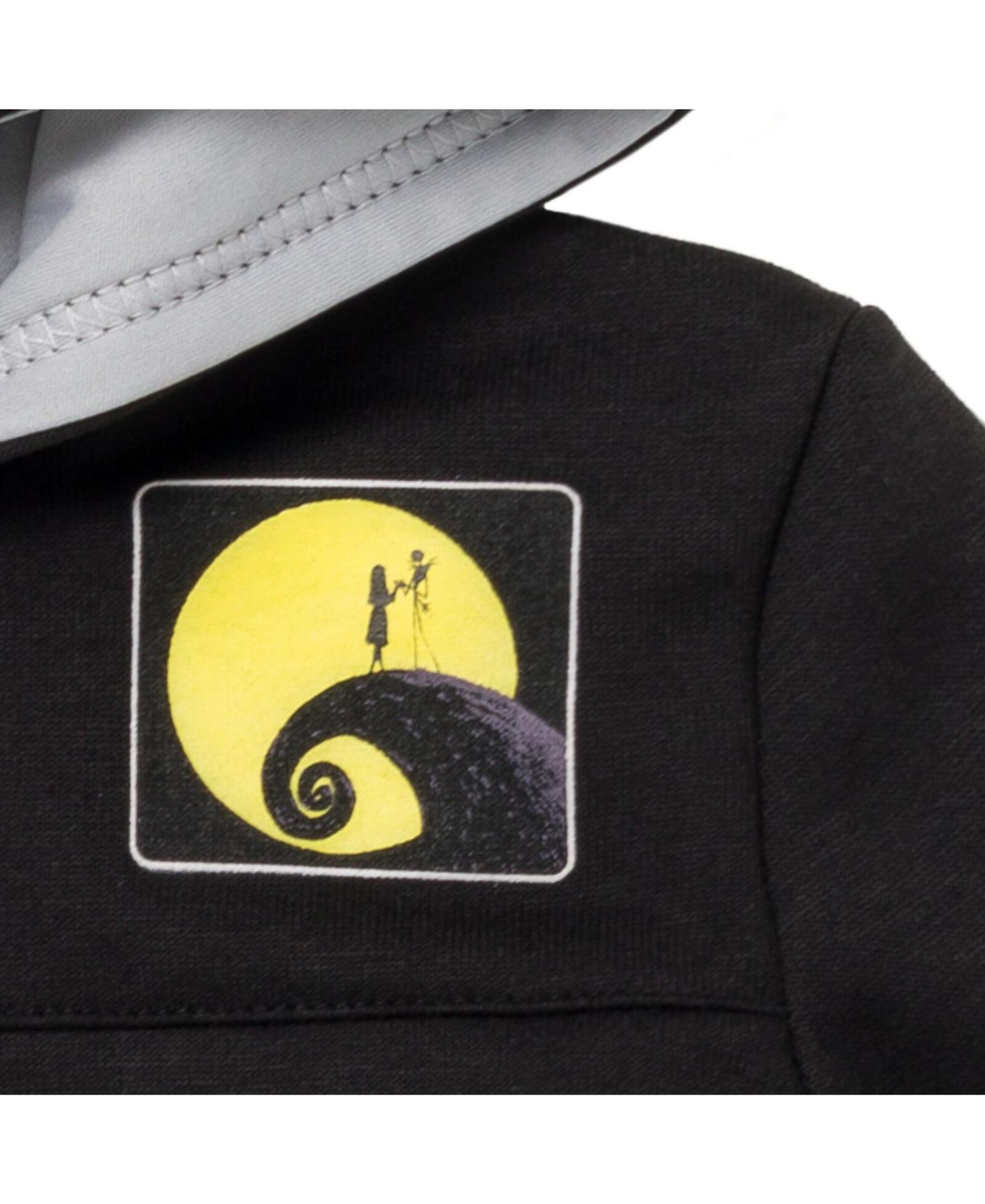 Худи Disney Nightmare Before Christmas Jack Skellington Oogie Boogie Sally Fleece Quarter Zip to для мальчиков-малышей, цвет: Чёрный — фото 6