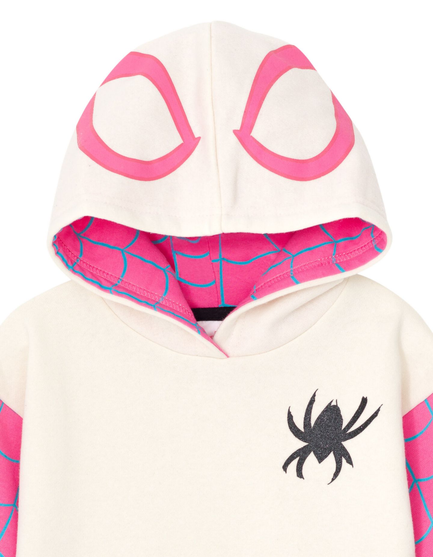 Платье Spider-Man Spider-Gwen Ghost Spider Fleece Skater Dress to для девочек-малышей, цвет: Белый — фото 2