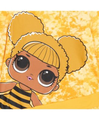 Girls Queen Bee Diva Fleece Pullover Hoodie to