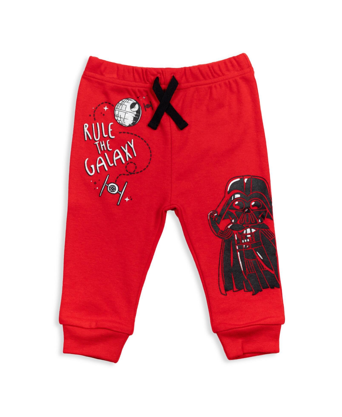 Starwars Baby Boys Star Wars BabyStormtrooper C-3PO Chewbacca R2-D2 Baby Yoda 2 Pack Jogger Pants Newborn to - Darth vader, red / gray