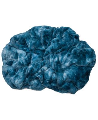 Premium Wolf Faux Fur & Sherpa Minky Reversible Blanket, Throw