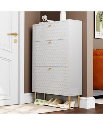 24 Pair MDF Shoe Cabinet