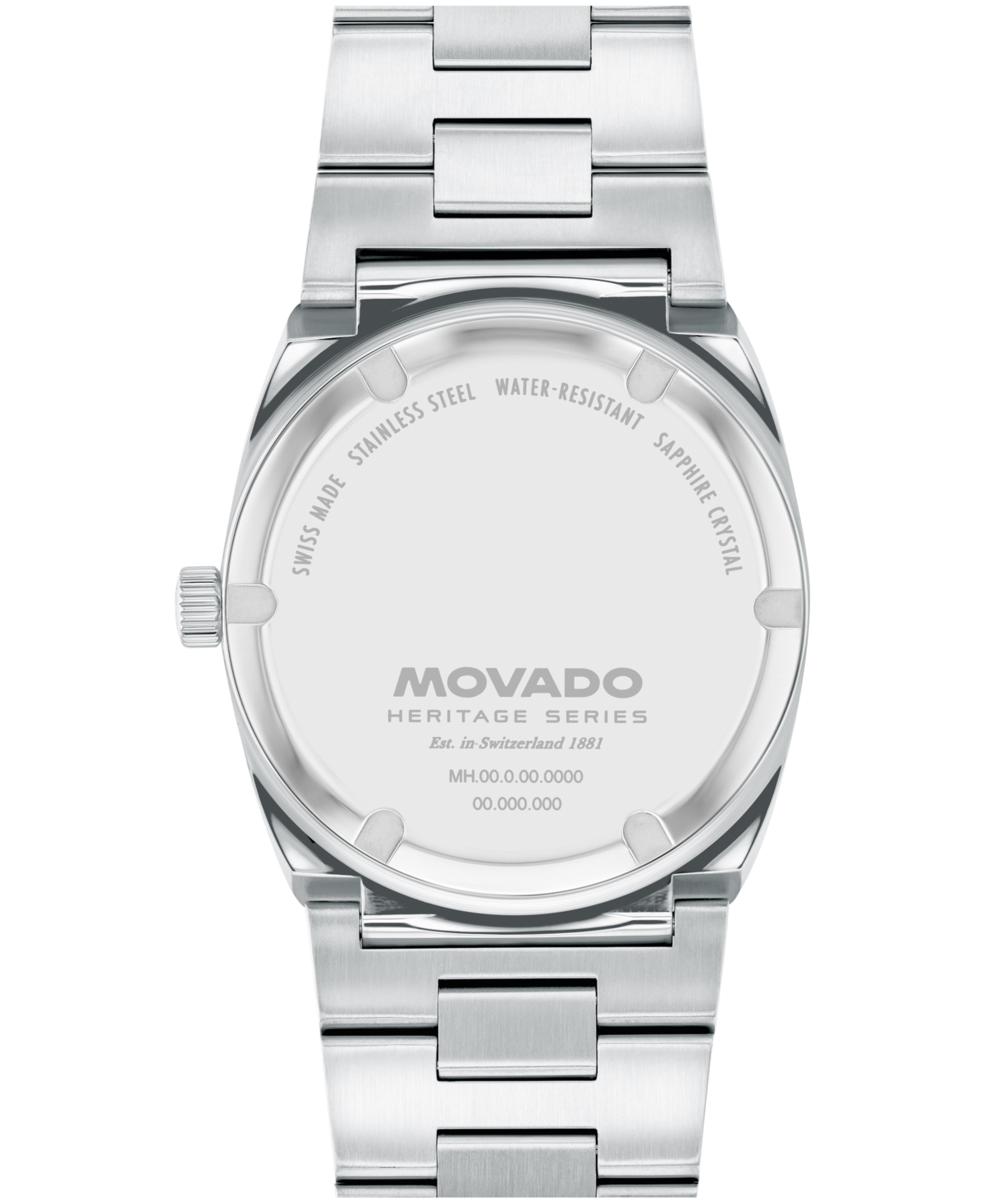 Movado Men's Ondoplan Swiss Quartz Stainless Steel Watch 36mm In Silver-tone
