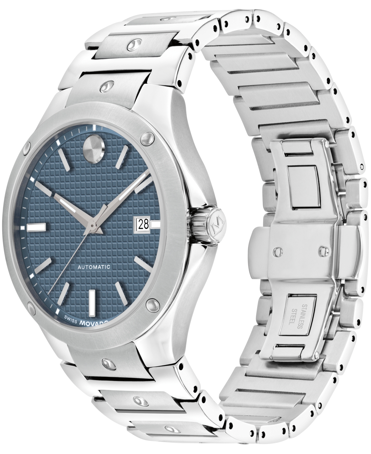 Movado Men's Se Swiss Automatic Stainless Steel Watch 41mm In Silver-tone