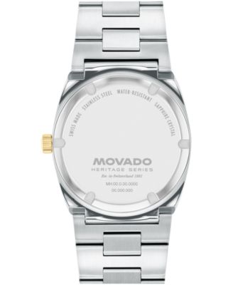 Men's Ondoplan Swiss Quartz Stainless Steel Watch 36mm