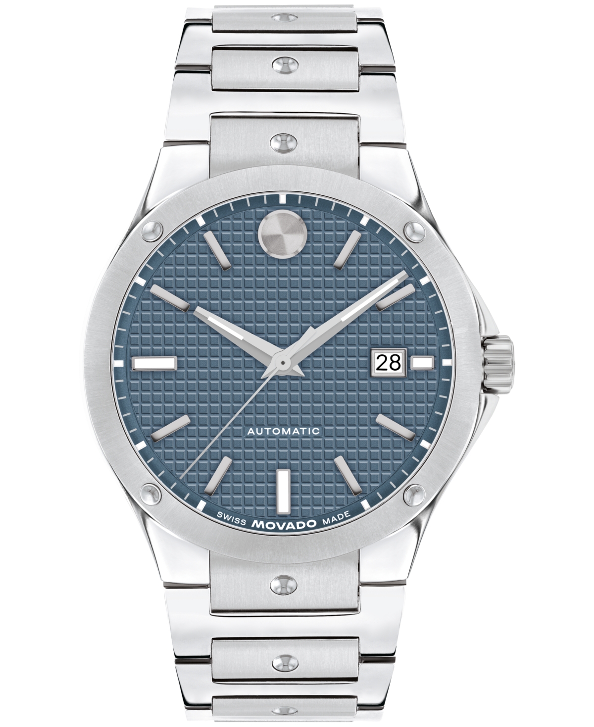 Movado Men's Se Swiss Automatic Stainless Steel Watch 41mm In Silver-tone