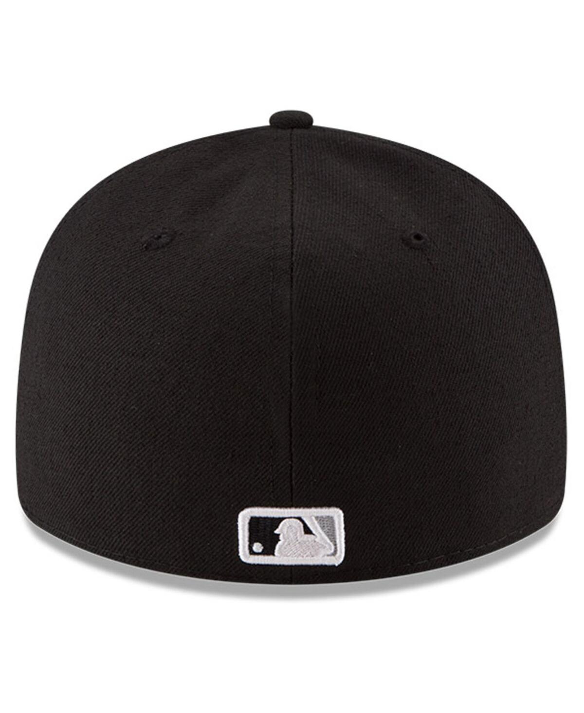 New Era Men'sChicago White Sox National Baseball Hall of Fame Low Profile 59FIFTY Fitted Hat - Black
