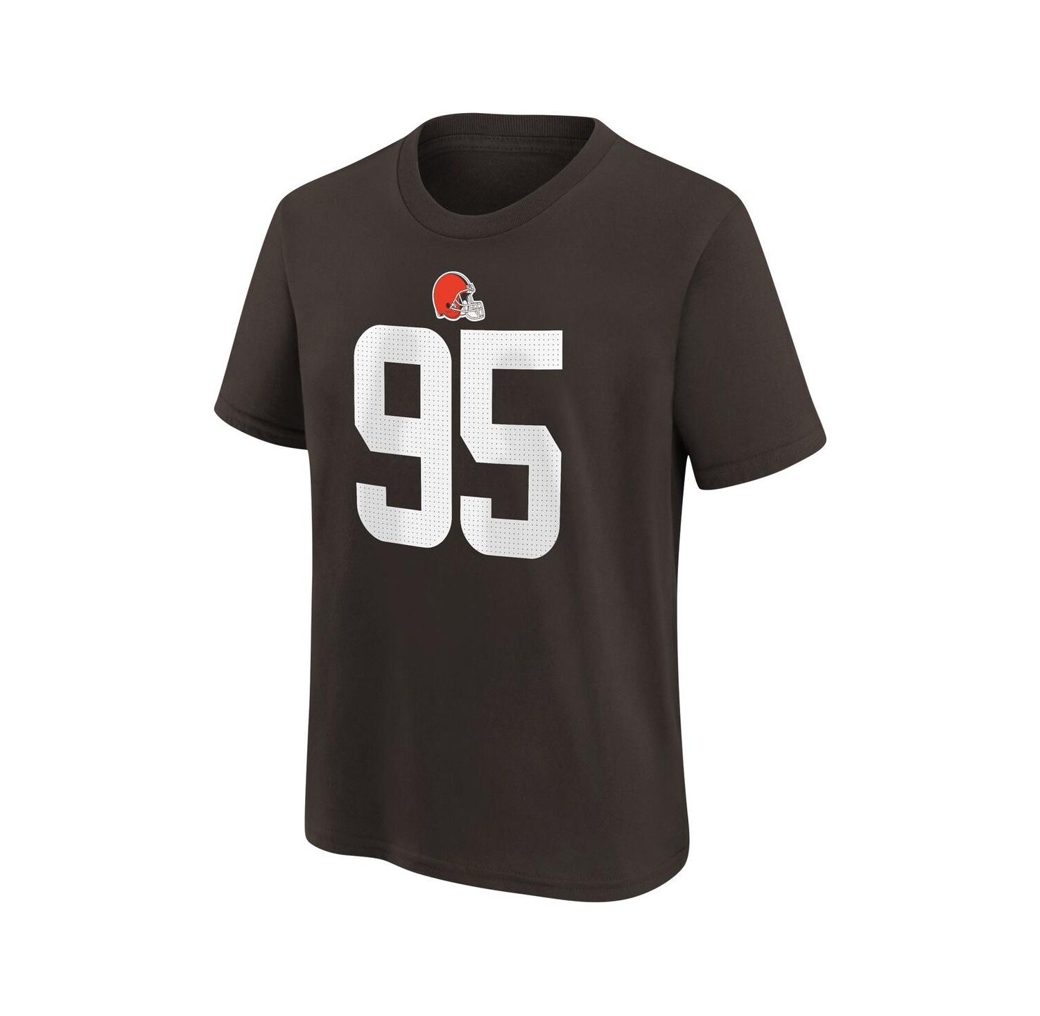 Big Boys and Girls Myles Garrett Brown Cleveland Browns Player Name & Number T-Shirt