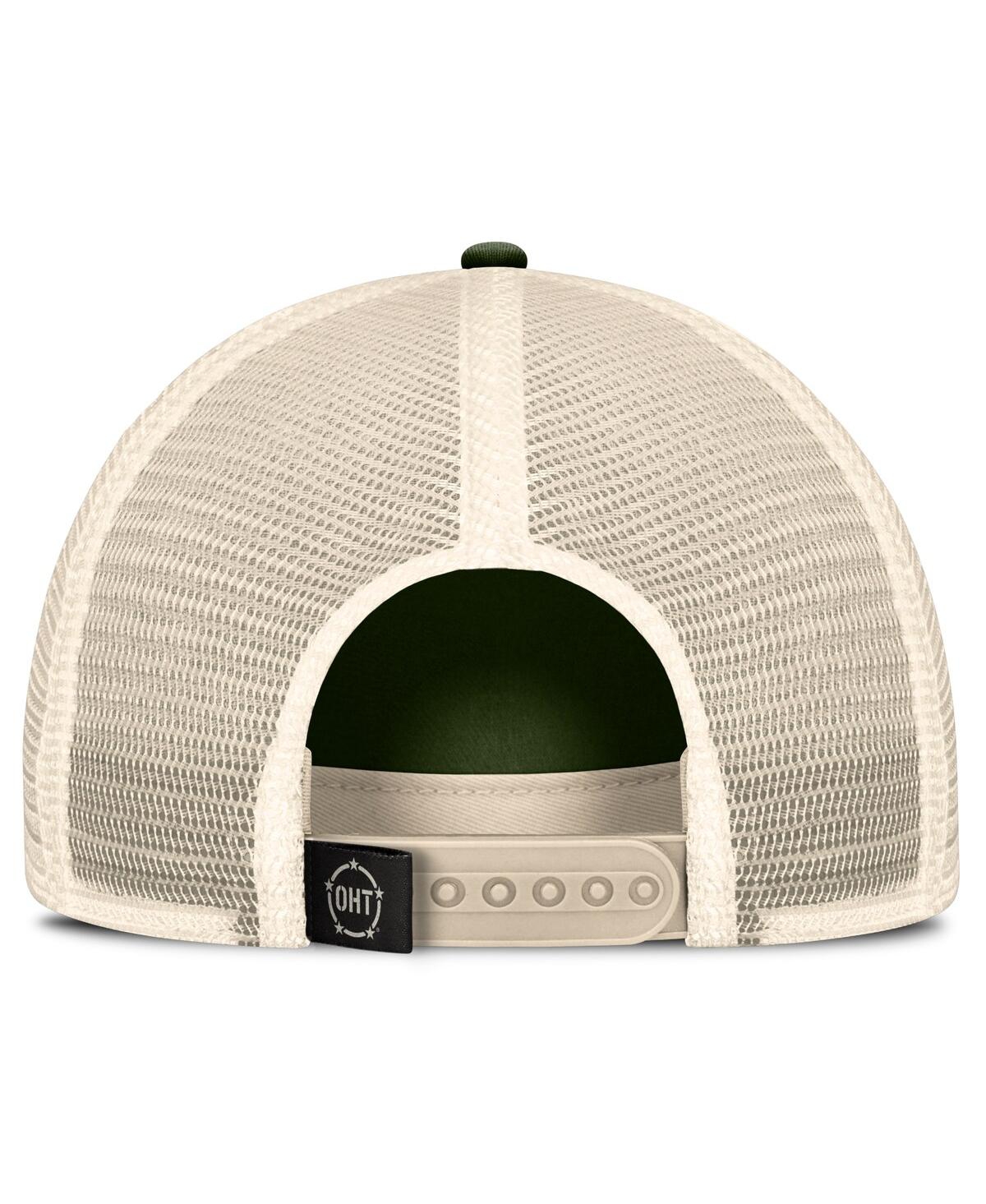Top Of The World Men's Hunter Green Maryland Terrapins Oht Military Appreciation Glory Trucker Adjustable Hat In Hunter Green