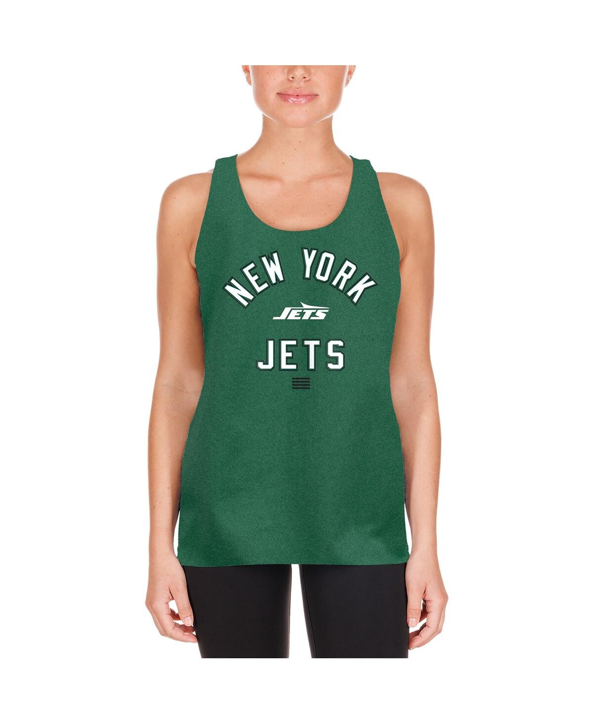 NEW ERA WOMEN'S GREEN NEW YORK JETS 2024 NFL TRAINING CAMP TANK TOP 
