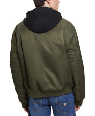 Men's John Bomber Jacket with Removable Hooded Inset