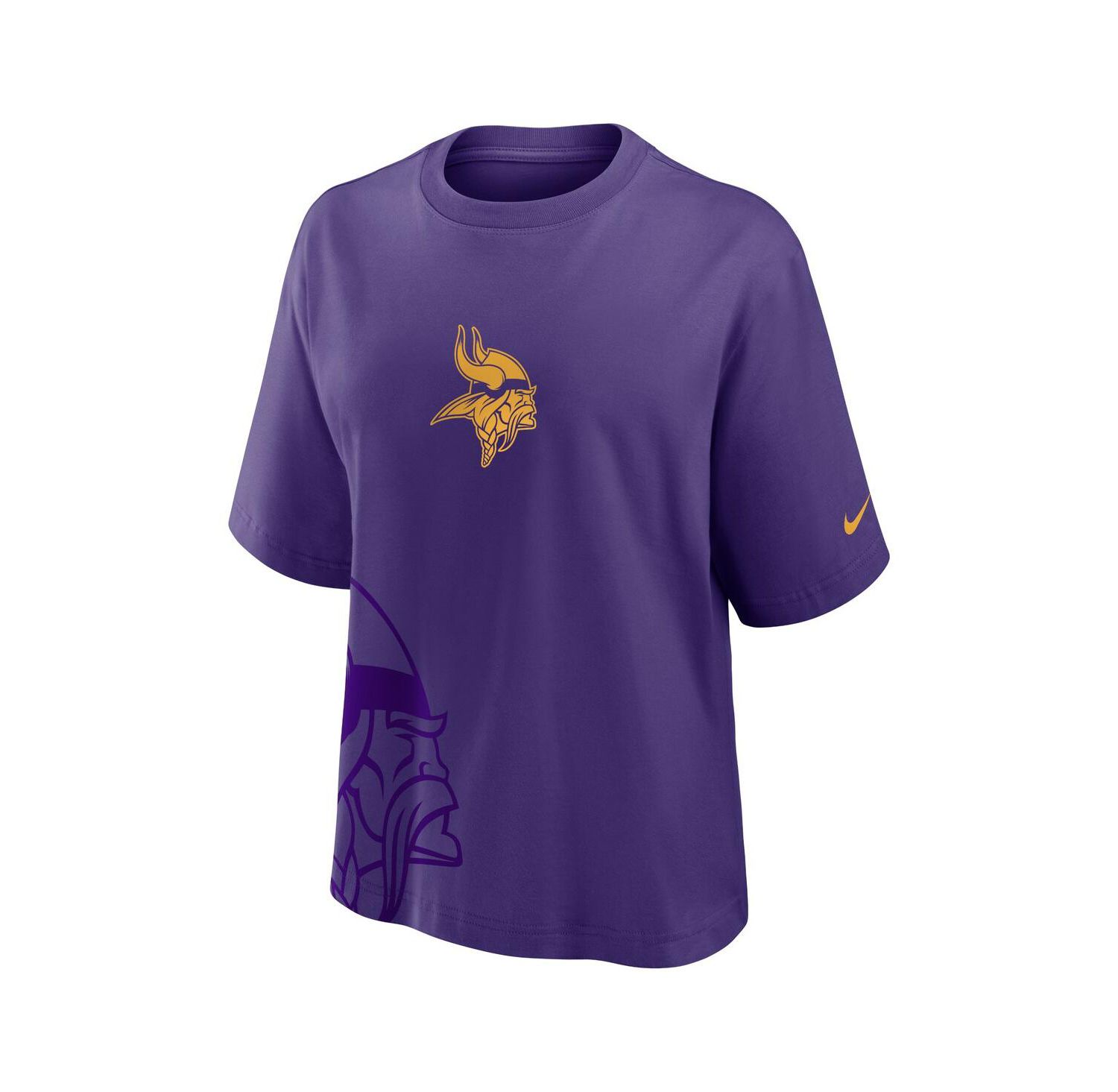 Women's Purple Minnesota Vikings Boxy T-Shirt