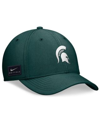 Men's Green Michigan State Spartans 2024 On-Field Swoosh Flex Hat