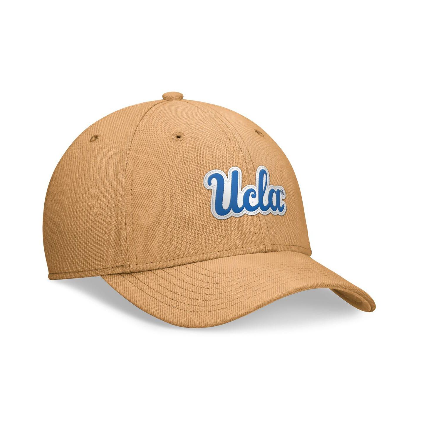 Мужская кепка Jordan Khaki Ucla Bruins 2024 Sideline Flex Hat — фото 3