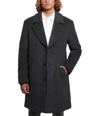 Men's Wool Blend Coat with Removable Quilted Bib
