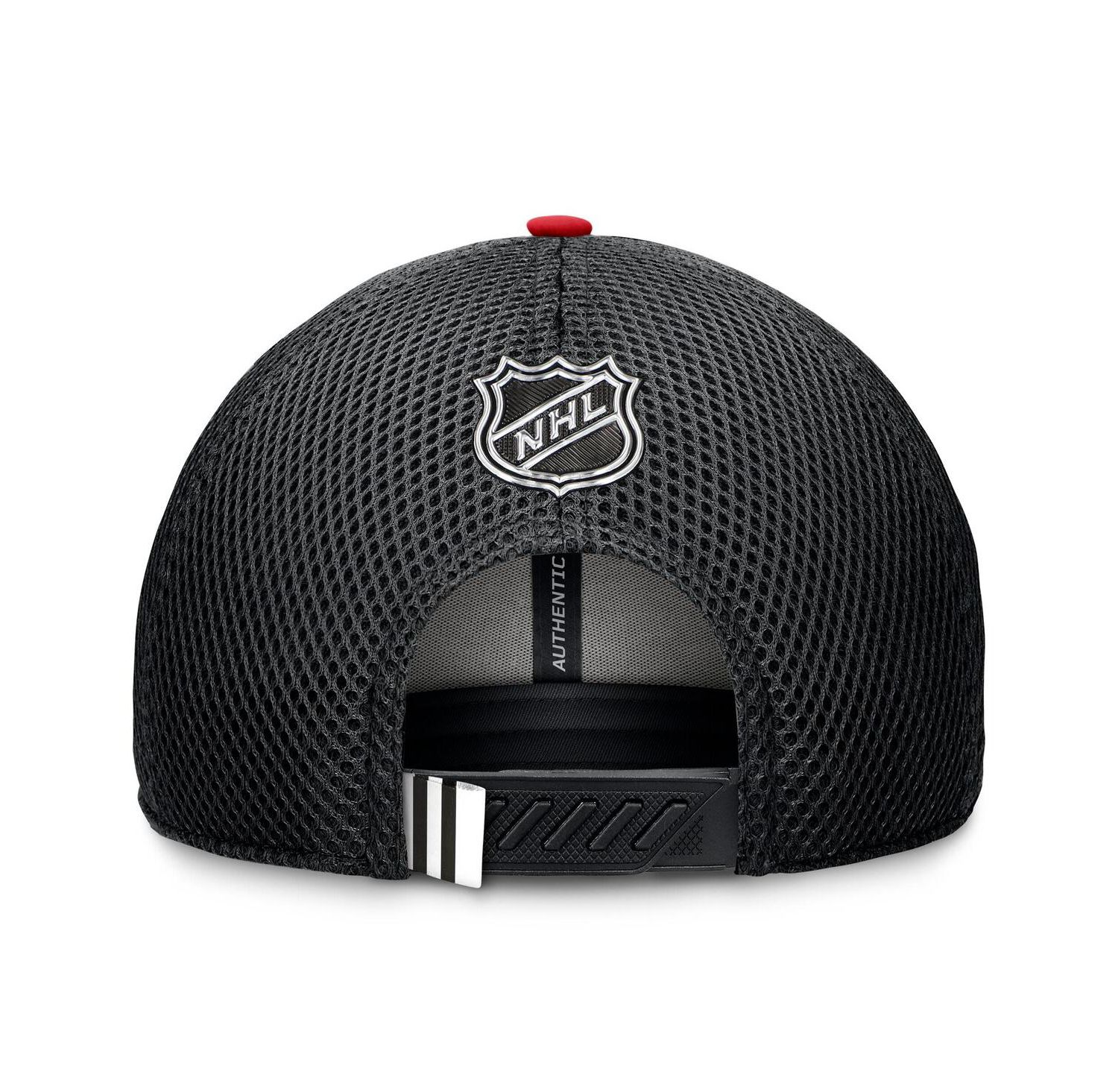 Men's Black Chicago Blackhawks 2024 NHL Draft On Stage Trucker Adjustable Hat