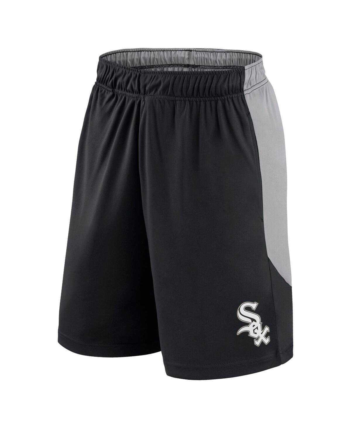 Fanatics Men'sGray Chicago White Sox Go Hard Shorts - Black, Gray