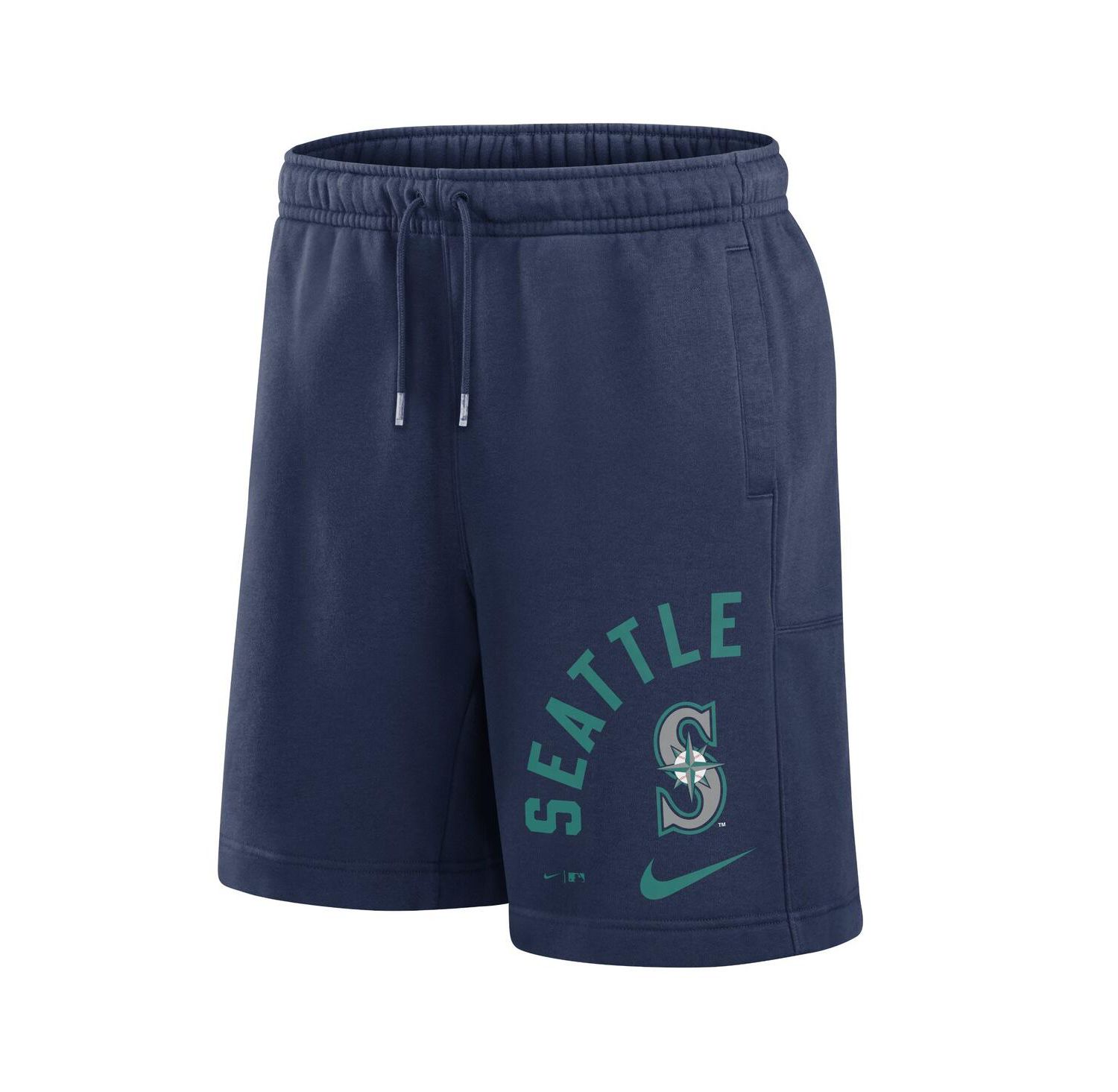 Men's Navy Seattle Mariners Arched Kicker Shorts