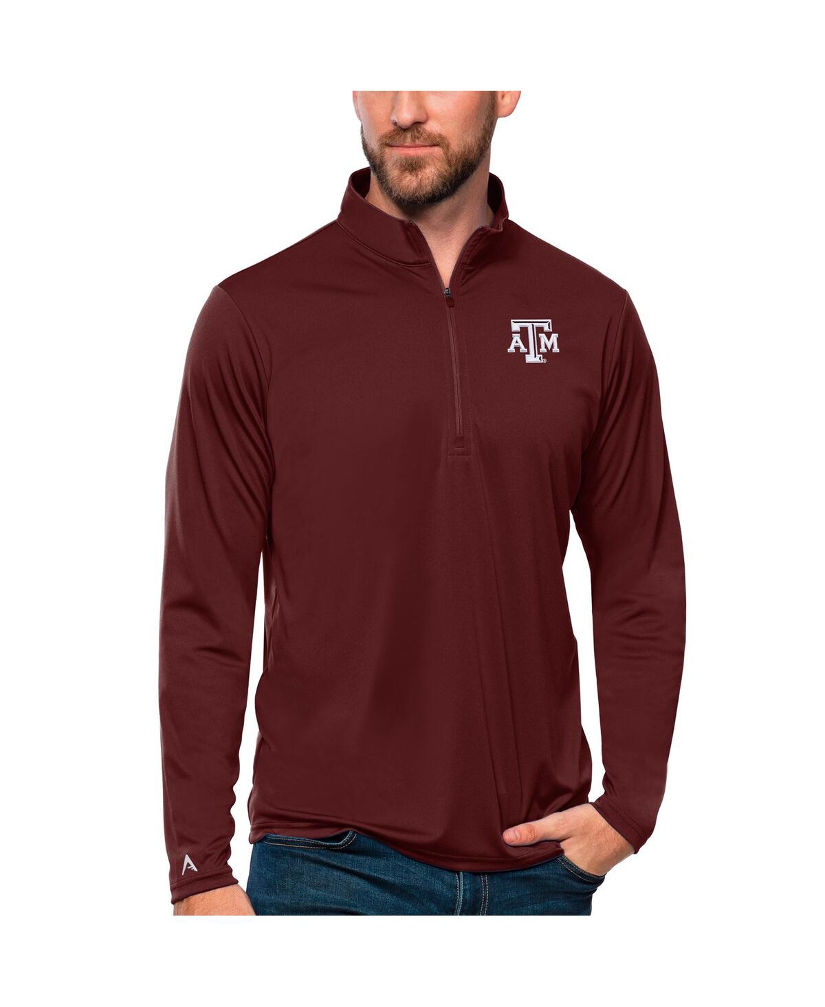 Men's Maroon Texas A M Aggies Tribute Quarter-Zip Top - Maroon