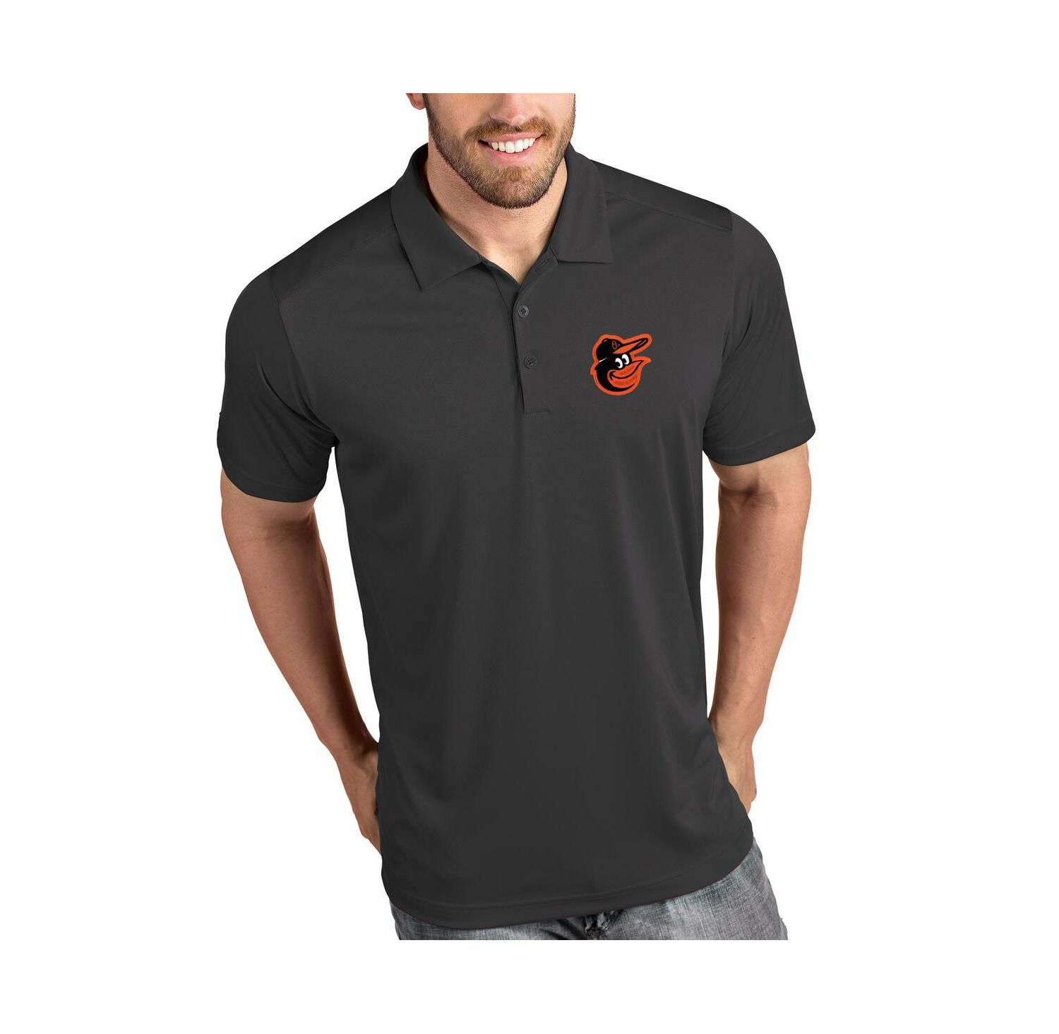 Men's Gray Baltimore Orioles Tribute Polo
