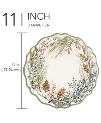 Winters Forest Dinner Plates, Set of 4