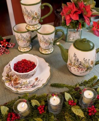 Winters Forest Mugs, Set of 4