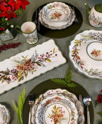 Winters Forest 2-Pc. Melamine Appetizer Set