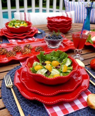 Perlette Red All Purpose Bowls, Set of 4