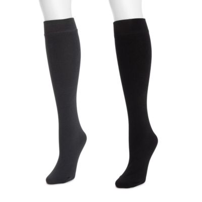 Women's 2 Pack Fleece Lined Knee High Socks