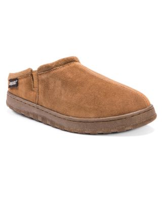 Men's Matt Printed Berber Suede Clog Slippers