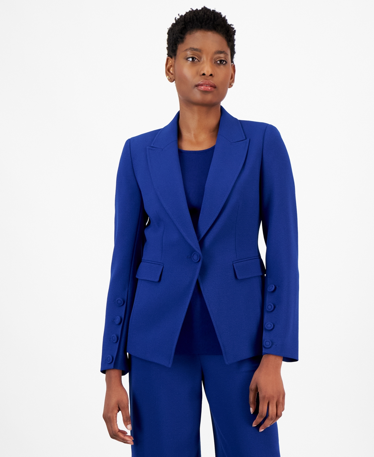 Tahari Asl Blazer In Cobalt