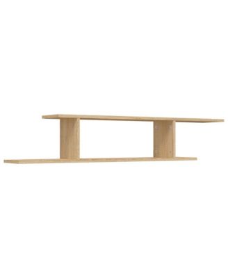 Wall-Mounted TV Shelf Sonoma Oak 49.2"x7.1"x9.1" Engineered Wood