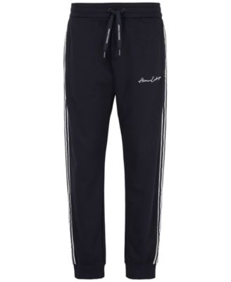 Men's Striped Logo Jogger Pants