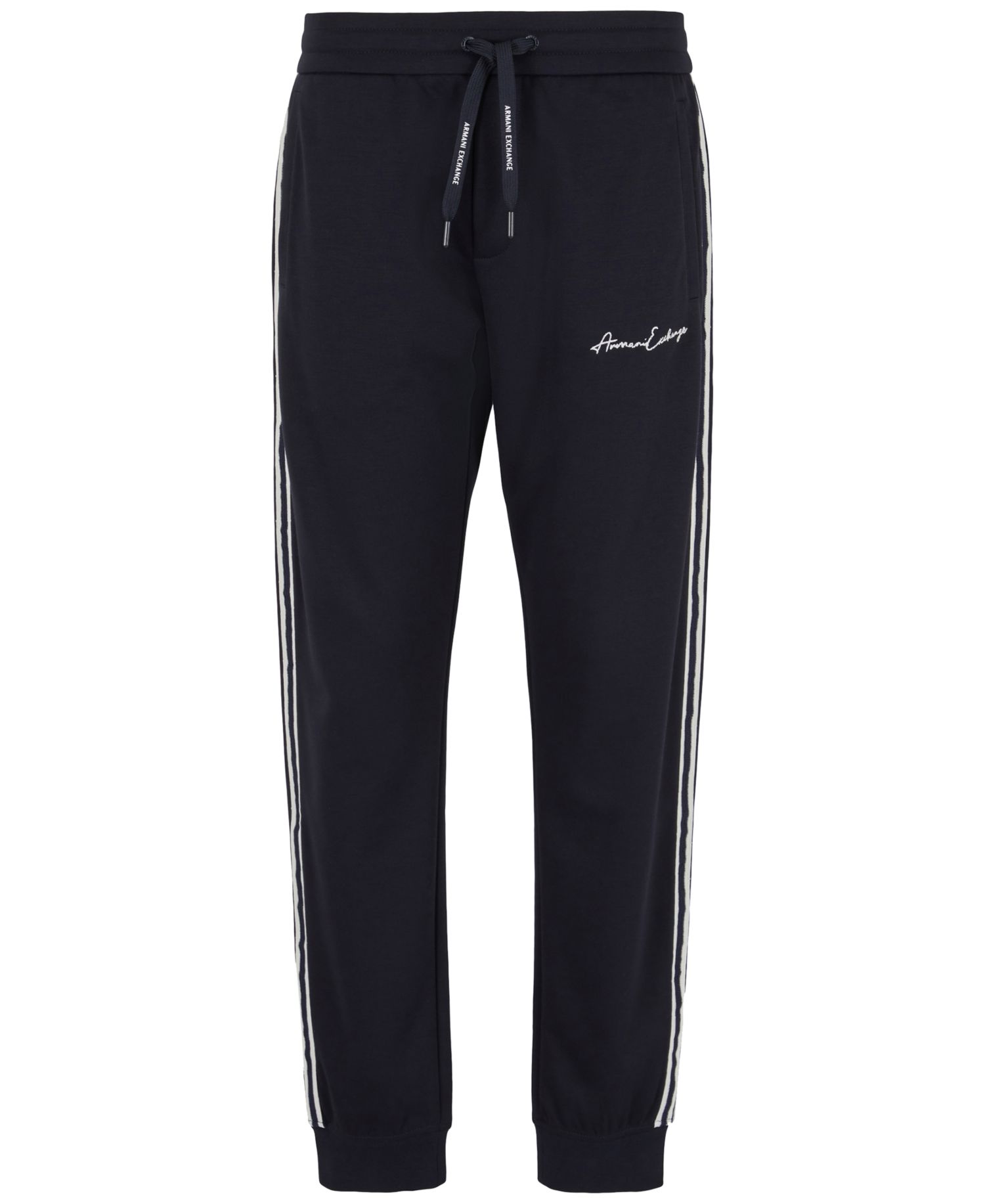 Men's Striped Logo Jogger Pants