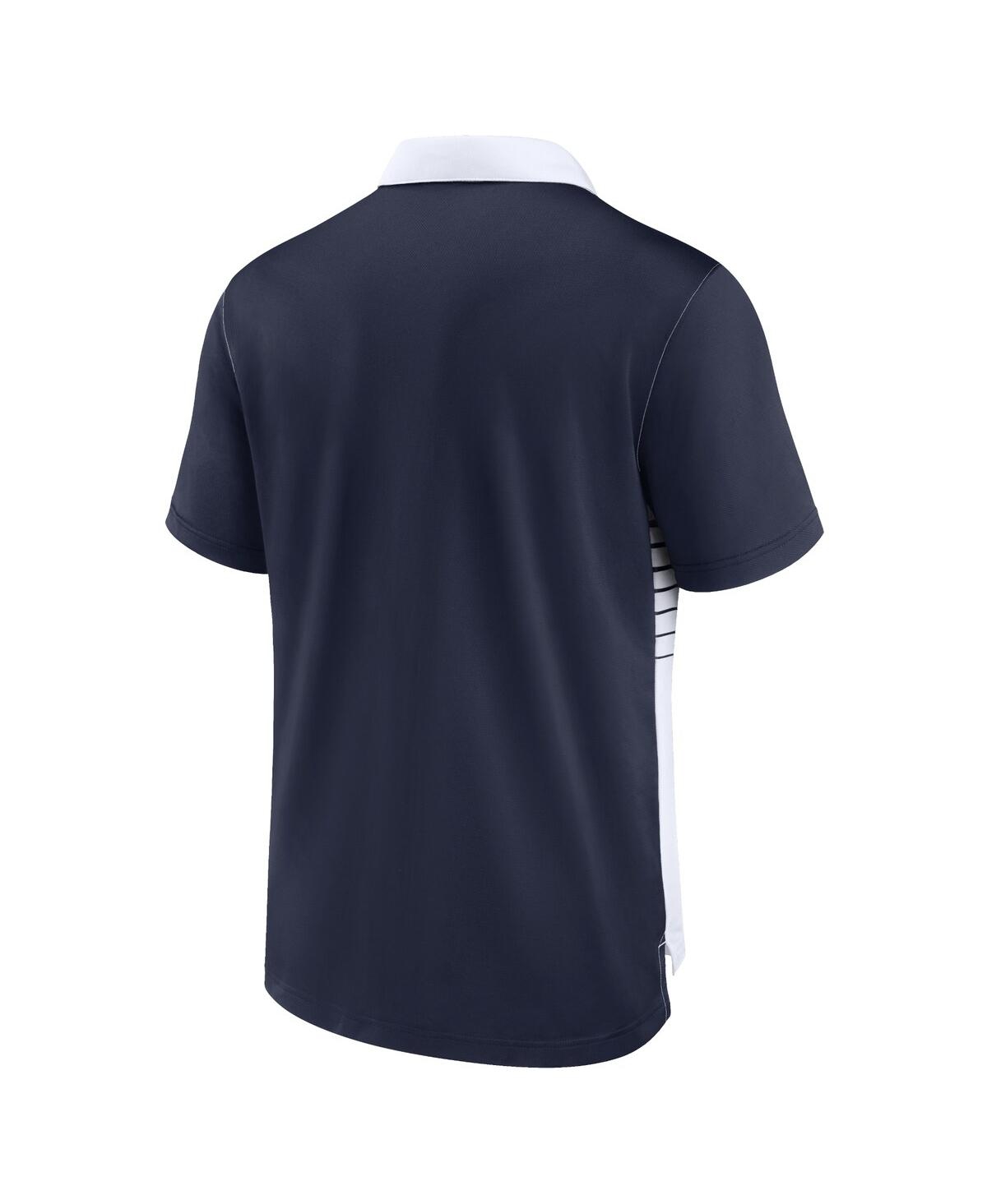 Nike Men's College Navy/white Seattle Seahawks Fashion Performance Polo In Navy,white