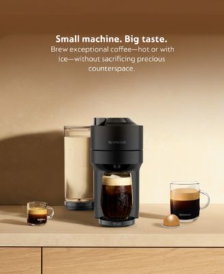 Vertuo Pop+ Deluxe Matte Black Coffee Maker & Espresso Machine by De’longhi