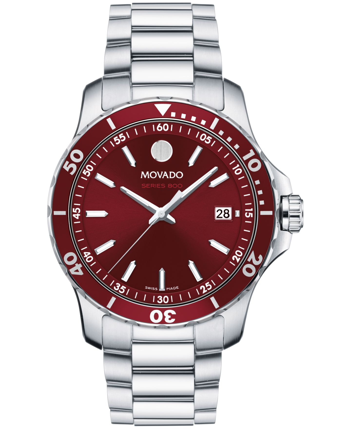 Мужские часы Movado Series 800 Swiss Quartz из нержавеющей стали, 40 мм — фото 1