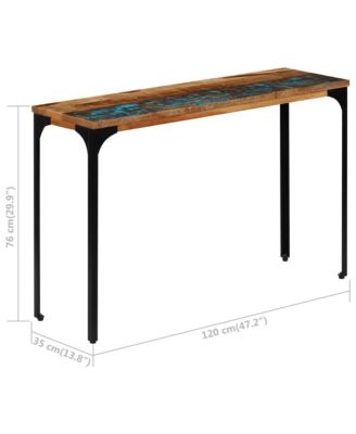 Console Table 47.2"x13.8"x29.2" Solid Reclaimed Wood
