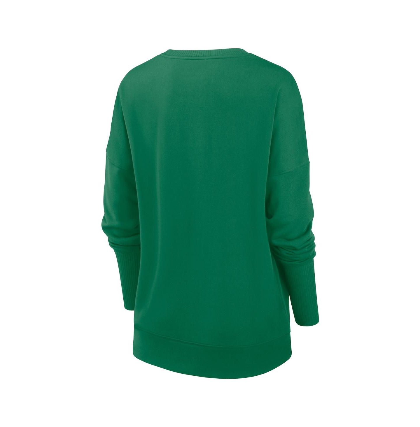 Женская толстовка Nike Green New York Jets Rewind Playback Icon Performance Pullover — фото 3
