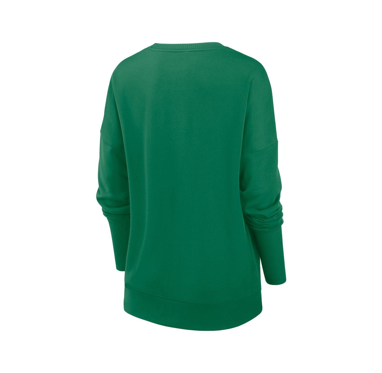 Women's Green New York Jets Rewind Playback Icon Performance Pullover Sweatshirt