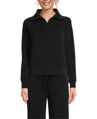 Women's Cupro Long Sleeve Half Zip Pullover