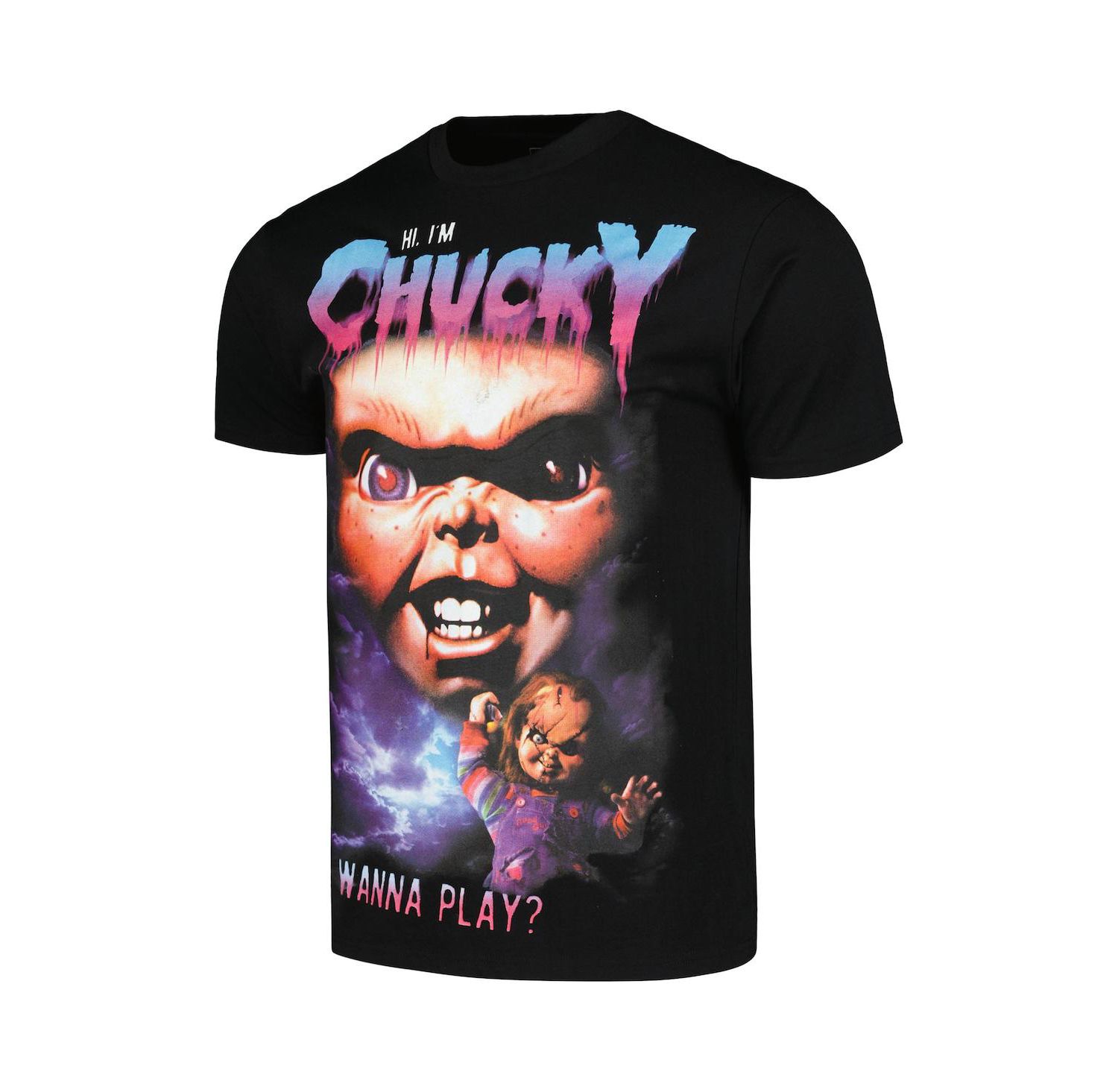 Men's and Women's Black Chucky Hi I'm Chucky T-Shirt