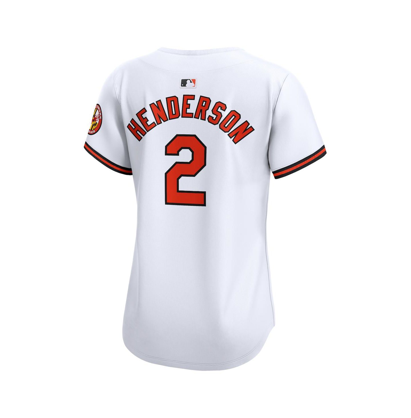 Женский топ Nike Gunnar Henderson White Baltimore Orioles Home Limited Player Jersey — фото 2