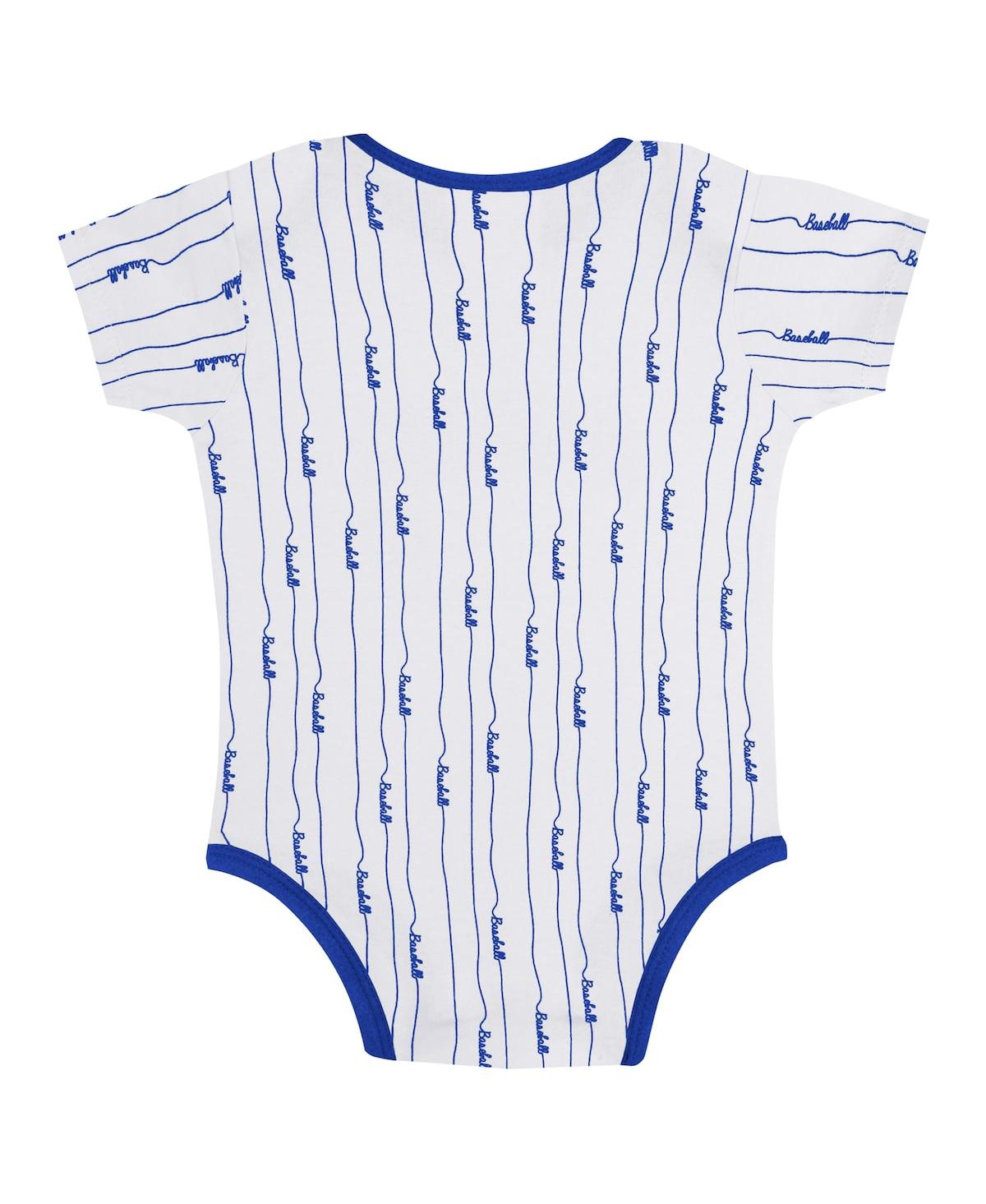 Outerstuff Baby Boys and Girls New York Mets Play Ball 2-Pack Bodysuit Set - White