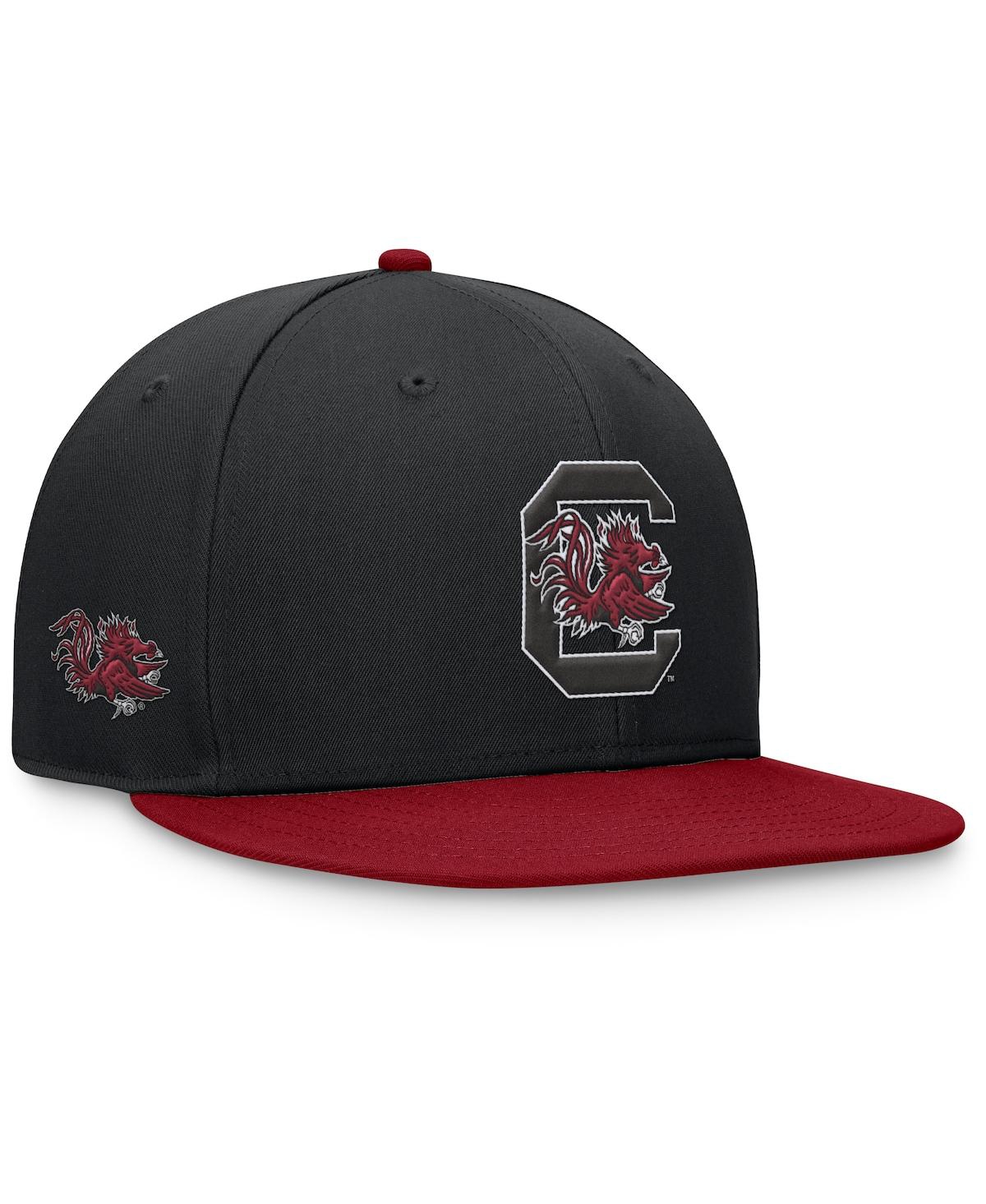 Top of the World Men'sGarnet South Carolina Gamecocks Rally Two-Tone Fitted Hat - Black, Garnet