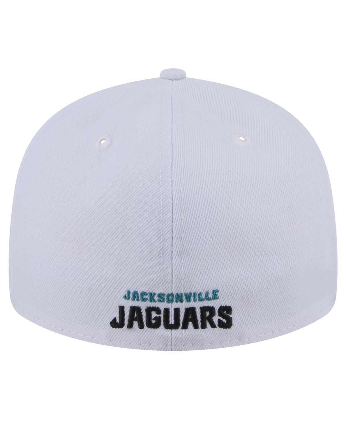 New Era Men'sJacksonville Jaguars Throwback Logo Omaha Low Profile 59FIFTY Fitted Hat - White