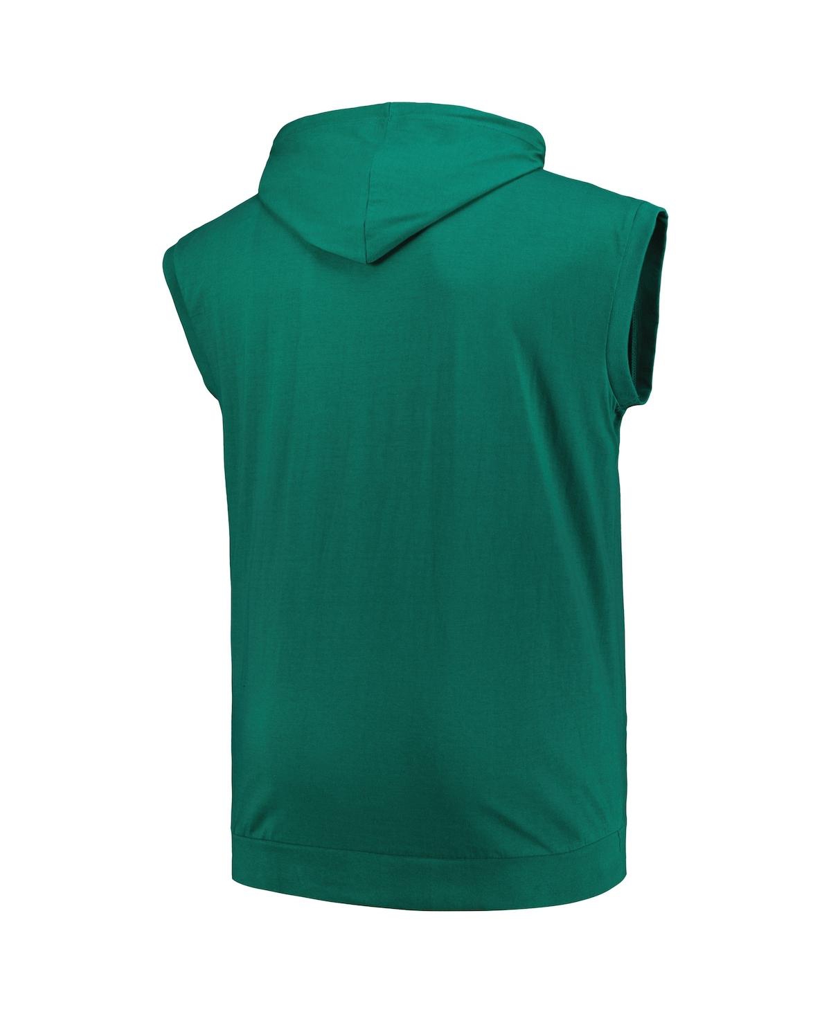 Fanatics Men's Green New York Jets Big Tall Muscle Hoodie Sleeveless T-shirt In Green