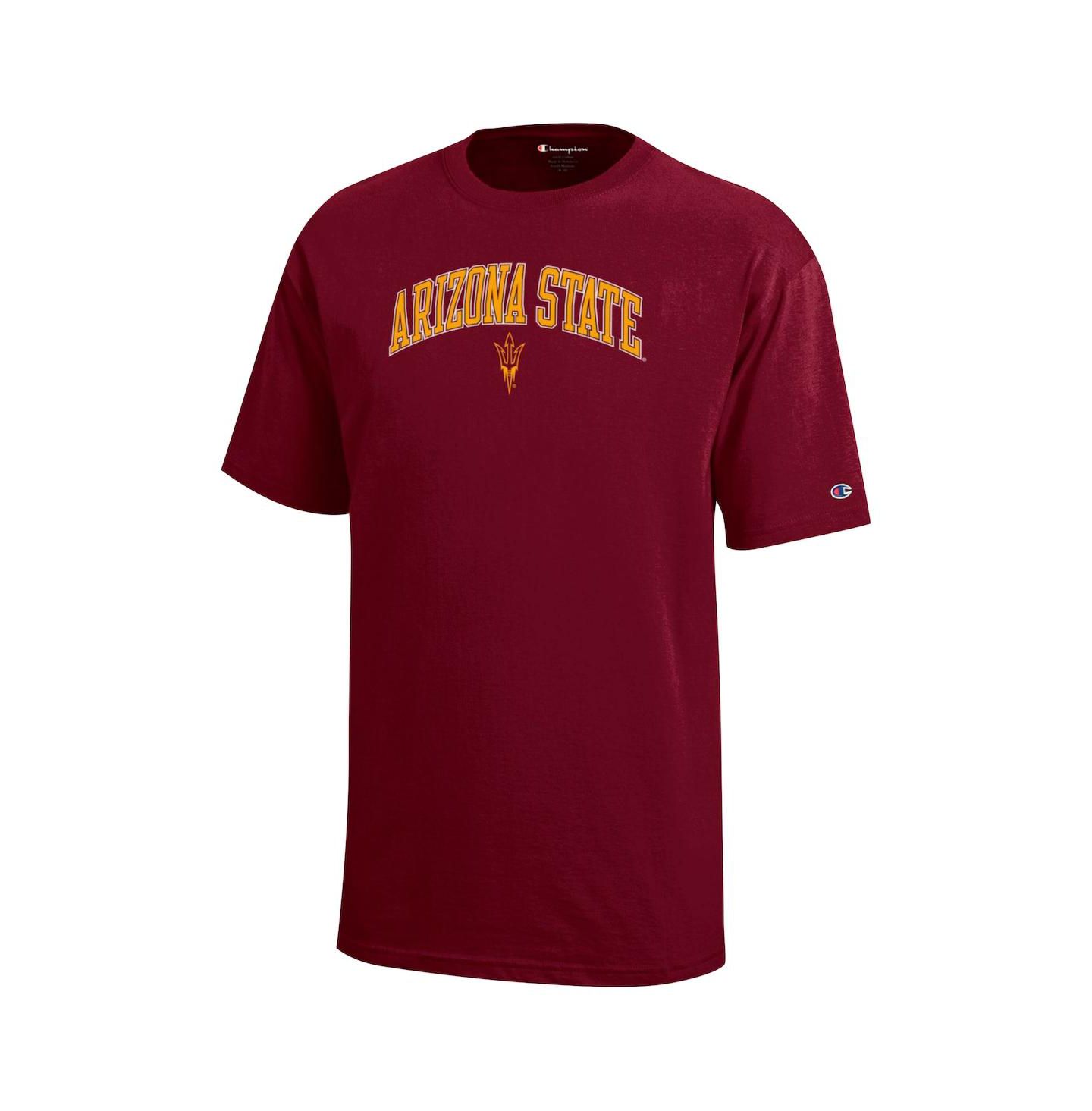 Детская футболка Champion Maroon Arizona State Sun Devils Arch Over Logo — фото 3