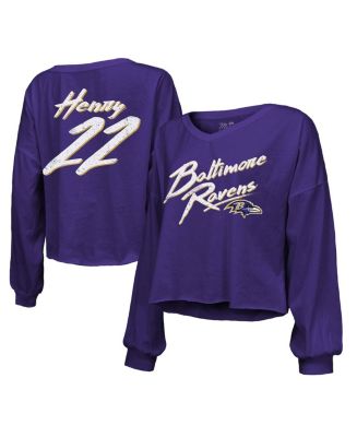 Majestic Women's Derrick Henry Purple Baltimore Ravens Name Number Off ...